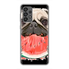 Чохол (ТПУ) Милі песики для Samsung Galaxy A73 (5G) (Смішний Мопс)