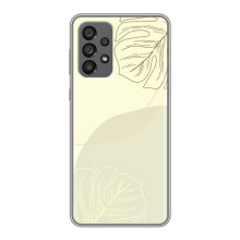Чохол квітковий дизайн для Samsung Galaxy A73 (5G) – Зелений фон