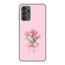 Чехол с розовым рисунком для Samsung Galaxy A73 (5G) (Букет цветов)