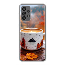 Чехол с уникальным дизайном «Осень с кофе» для Samsung Galaxy A73 (5G) – Кофе на природе