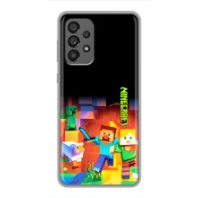 Чехлы для Samsung Galaxy A73 (5G) (Персонажи Майн Крафт) – Герой Майнкрафт
