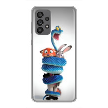 Силіконовий чохол з принтом Зоотрополіс для Samsung Galaxy A73 (5G) – Змія Зоо
