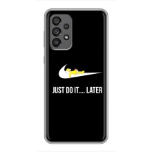 Силиконовый Чехол на Samsung Galaxy A73 (5G) с картинкой Nike (Later)