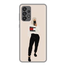 Силиконовый Чехол на Samsung Galaxy A73 (5G) с картинкой Стильных Девушек – Стильная