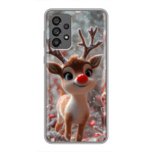 Яскравий чохол для Samsung Galaxy A73 (5G) з Зимові Оленята