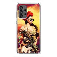 ЗСУ Чехлы (TPU) для Samsung Galaxy A73 (5G) (Женщина солдат)