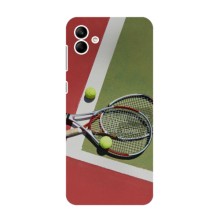 Чехлы с принтом Спортивная тематика для Samsung Galaxy F04 – Ракетки теннис