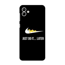 Силиконовый Чехол на Samsung Galaxy F04 с картинкой Nike (Later)