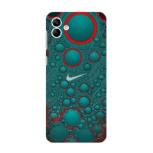 Силиконовый Чехол на Samsung Galaxy F04 с картинкой Nike (Найк зеленый)