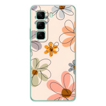 Чехол с цветочным принтом на Самсунг Галакси Ф36 – Разноцветные цветы