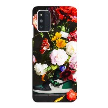 Брендновые Чехлы для Samsung Galaxy F52 5G (E526) - (PREMIUMPrint) (Nike цветы)