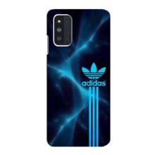 Чехлы Адидас для Samsung Galaxy F52 5G (E526) (AlphaPrint) (Синий Адидас)