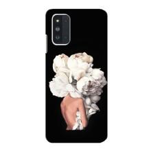 Чехлы (ART) Цветы на Samsung Galaxy F52 5G (E526) (VPrint) (Белые цветы)