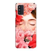 Чехлы (ART) Цветы на Samsung Galaxy F52 5G (E526) (VPrint) (Глаза в цветах)