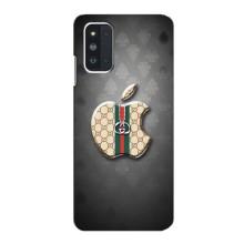 Чехлы ГУЧЧИ для Самсунг Ф52 (AlphaPrint) (Apple gucci)