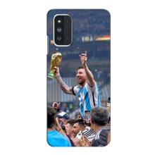 Чехлы Лео Месси Аргентина для Samsung Galaxy F52 5G (E526) (Месси король)