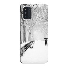 Чехлы на Новый Год Samsung Galaxy F52 5G (E526) (Снегом замело)