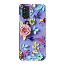 Чехлы с Цветами для Samsung Galaxy F52 5G (E526) (VPrint) (Цветочный дизайн)