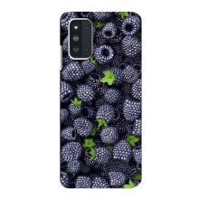 Чехлы с Фруктами для Samsung Galaxy F52 5G (E526) (VPrint) (Ежевика)
