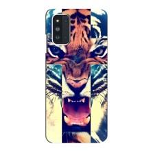 Чехлы с изображением разных животных для Samsung Galaxy F52 5G (E526) (Яркий Тигр)