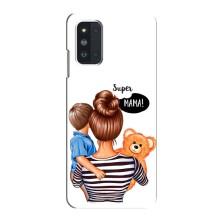 Чехол с печатью для Samsung Galaxy F52 5G (E526) - (Мама с ребенком) (AlphaPrint) (Мама с сыном)
