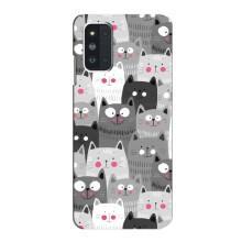 Чохли з Котиками для Samsung Galaxy F52 5G (E526) (VPrint) (Мальовані котики)