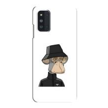 Чехлы с Обезьянами NFT для Samsung Galaxy F52 5G (E526) (AlphaPrint) (обезьяна NFT Adidas)