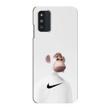Чехлы с Обезьянами NFT для Samsung Galaxy F52 5G (E526) (AlphaPrint) (обезьяна NFT Nike)