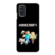 Чехол Майнкрафт на Samsung Galaxy F52 5G (E526) (AlphaPrint) Minecraft (герои Minecraft)