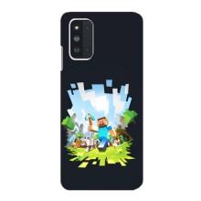 Чехол Майнкрафт на Samsung Galaxy F52 5G (E526) (AlphaPrint) Minecraft (персонажи Minecraft)