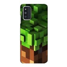 Чехол Майнкрафт на Samsung Galaxy F52 5G (E526) (AlphaPrint) Minecraft (текстура Майнкрафт)