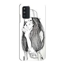Чехол с печатью для Samsung Galaxy F52 5G (E526) - (Мода) (AlphaPrint) (Фото девочки)