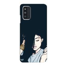 Чехол с печатью для Samsung Galaxy F52 5G (E526) - (Мода) (AlphaPrint) (Красивая девочка)