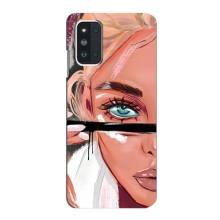 Чехол с печатью для Samsung Galaxy F52 5G (E526) - (Мода) (AlphaPrint) (Макияж)