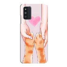 Чохол на Самсунг Ф52 з Котиками (VPrint) (Любовь до котиків)
