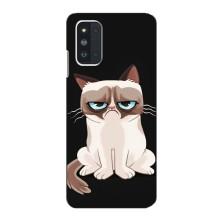 Чохол з принтом для Samsung Galaxy F52 5G (E526) (AlphaPrint) Модні коти (Сумний кіт)