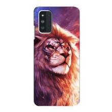 Чехол со Львом для Samsung Galaxy F52 5G (E526) (VPrint) (Красочный Лев)