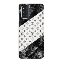 Чехол Стиль Louis Vuitton на Samsung Galaxy F52 5G (E526) (LV на белом)