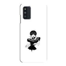 Чехлы Венсдей на Samsung Galaxy F52 5G (E526) Уэнсдей (AlphaPrint) (танец Уэнздей)