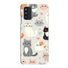 Чехол с рисунком кот на Samsung Galaxy F52 5G (E526) – Коллаж котов