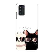 Чехол с рисунком кот на Samsung Galaxy F52 5G (E526) – Коты в очках
