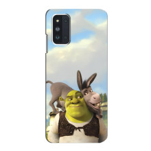 Чехол с мультфильмом Шрек на Samsung Galaxy F52 5G (E526) – Шрек и осел