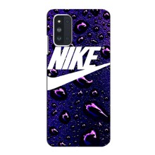 Чехол с логотипом Найк на Samsung Galaxy F52 5G (E526) – Найк на фиолетовом