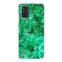 Мраморный чехол на Samsung Galaxy F52 5G (E526) (VPrint) (Салатный Мрамор)