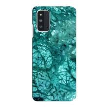 Мраморный чехол на Samsung Galaxy F52 5G (E526) (VPrint) (Зеленый мрамор)