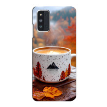 Чехол с уникальным дизайном «Осень с кофе» для Samsung Galaxy F52 5G (E526) – Кофе на природе