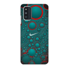 Силиконовый Чехол на Samsung Galaxy F52 5G (E526) с картинкой Nike (Найк зеленый)