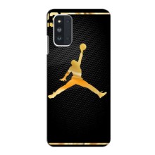Силиконовый Чехол Nike Air Jordan на Самсунг Ф52 (Джордан 23)