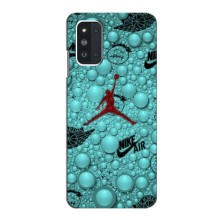 Силиконовый Чехол Nike Air Jordan на Самсунг Ф52 (Джордан Найк)