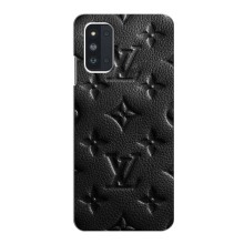 Текстурный Чехол Louis Vuitton для Самсунг Ф52 (Черный ЛВ)